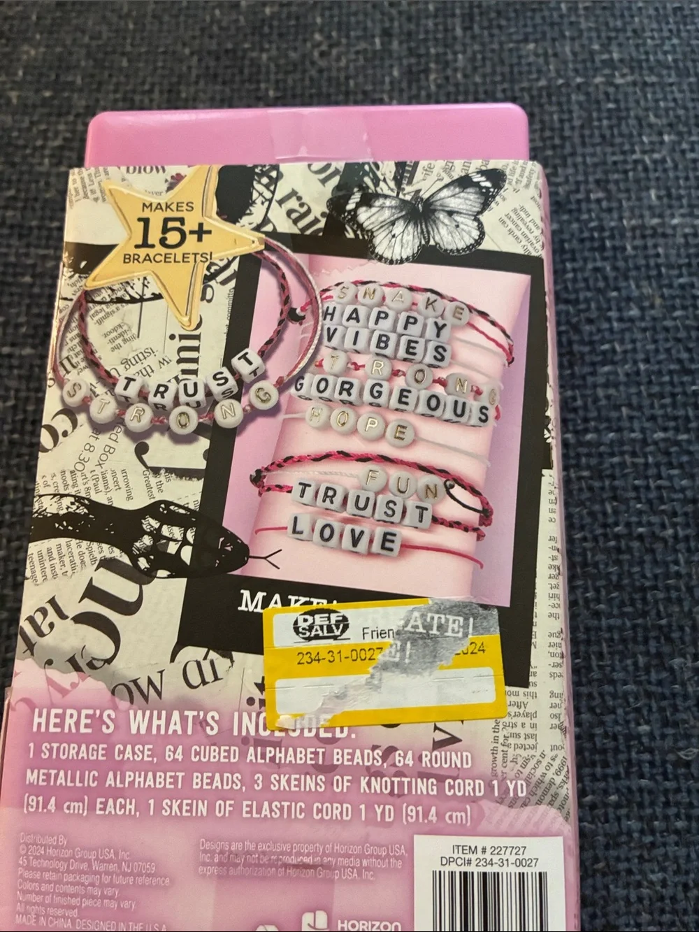 DIY Friendship Bracelets Kit - Pink